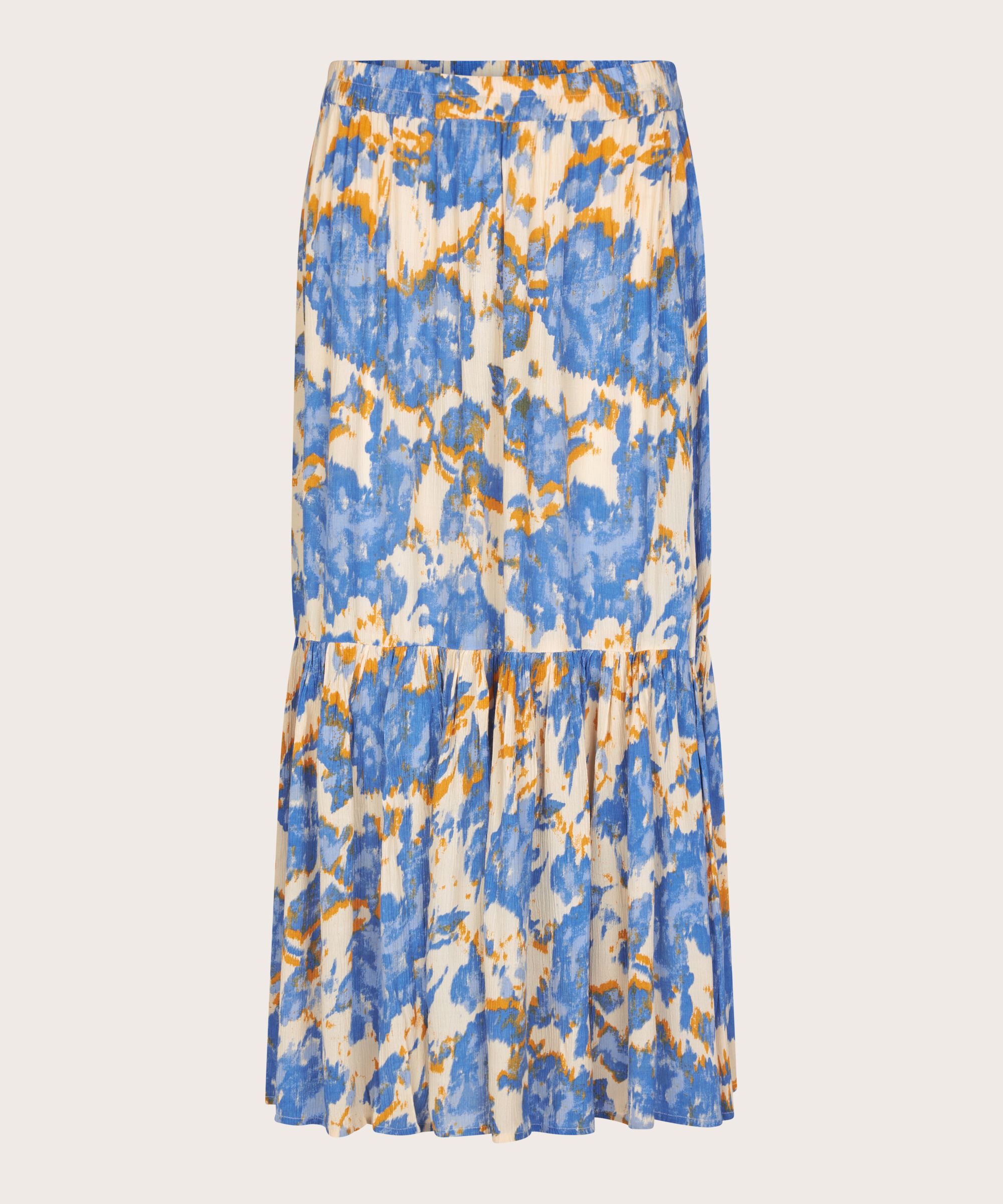 jupe en viscose à motifs avec taille élastique, Nebulas Blue
