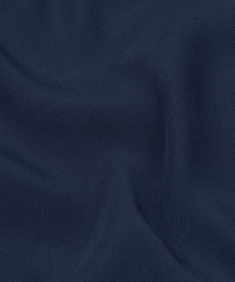 Blouse En Viscose À Manches 3/4, Navy Blazer