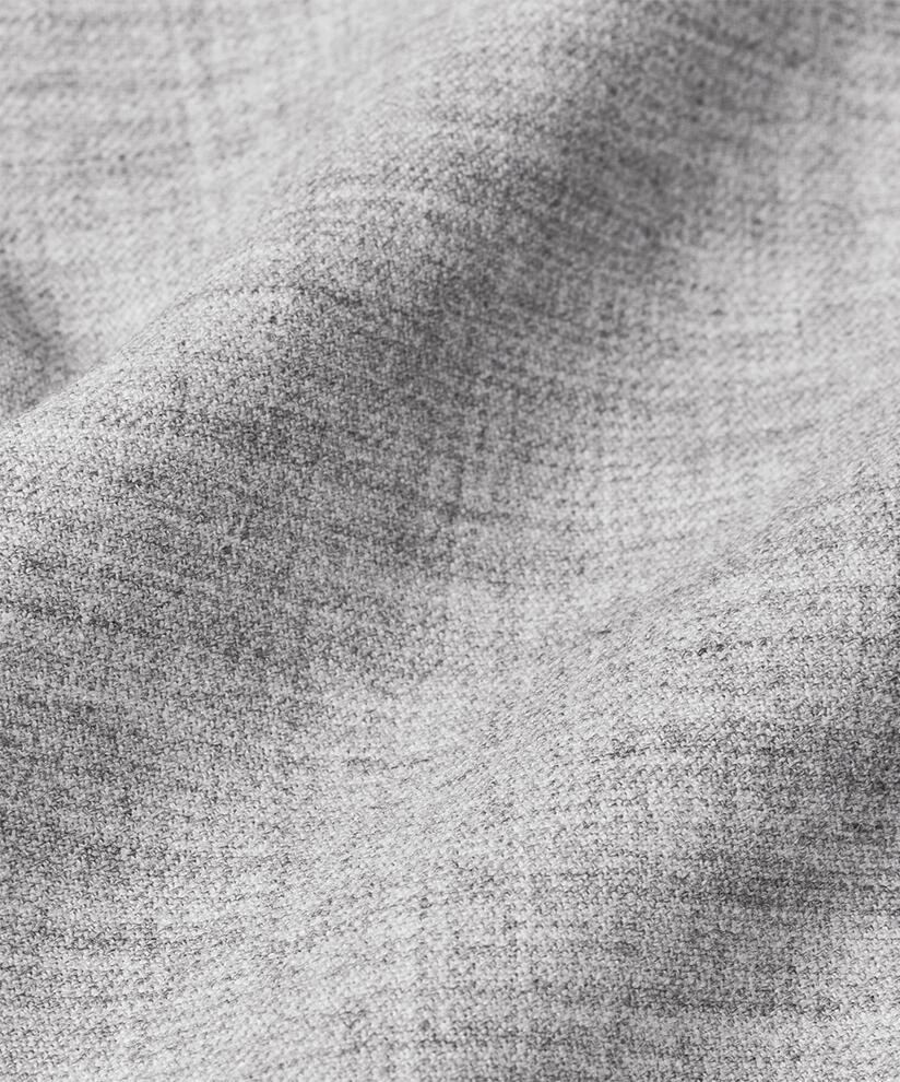 pantalon à jambes droites et taille élastique à l'arrière, L. Grey mel.