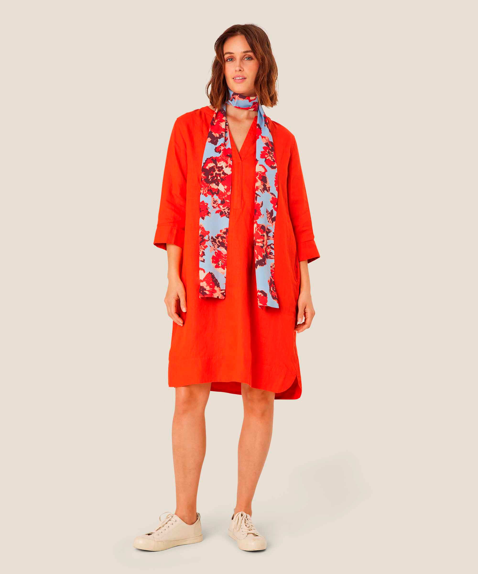 Foulard en Viscose, Orange com