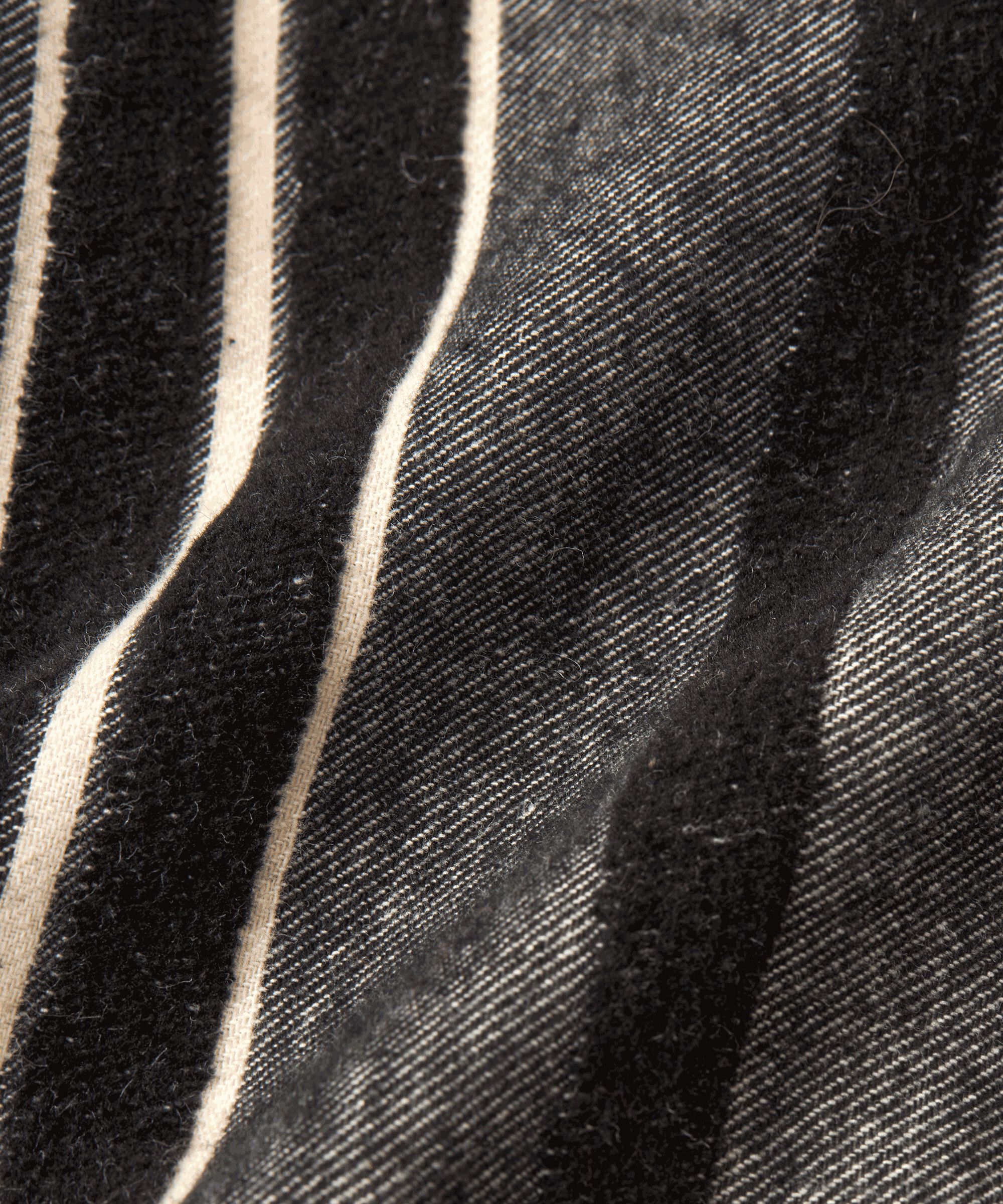 veste courte rayée avec doublure, Black