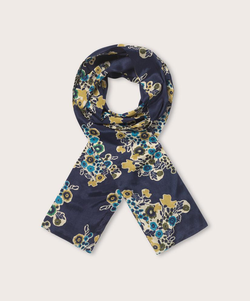 Écharpe En Viscose Imprimée, Mood Indigo