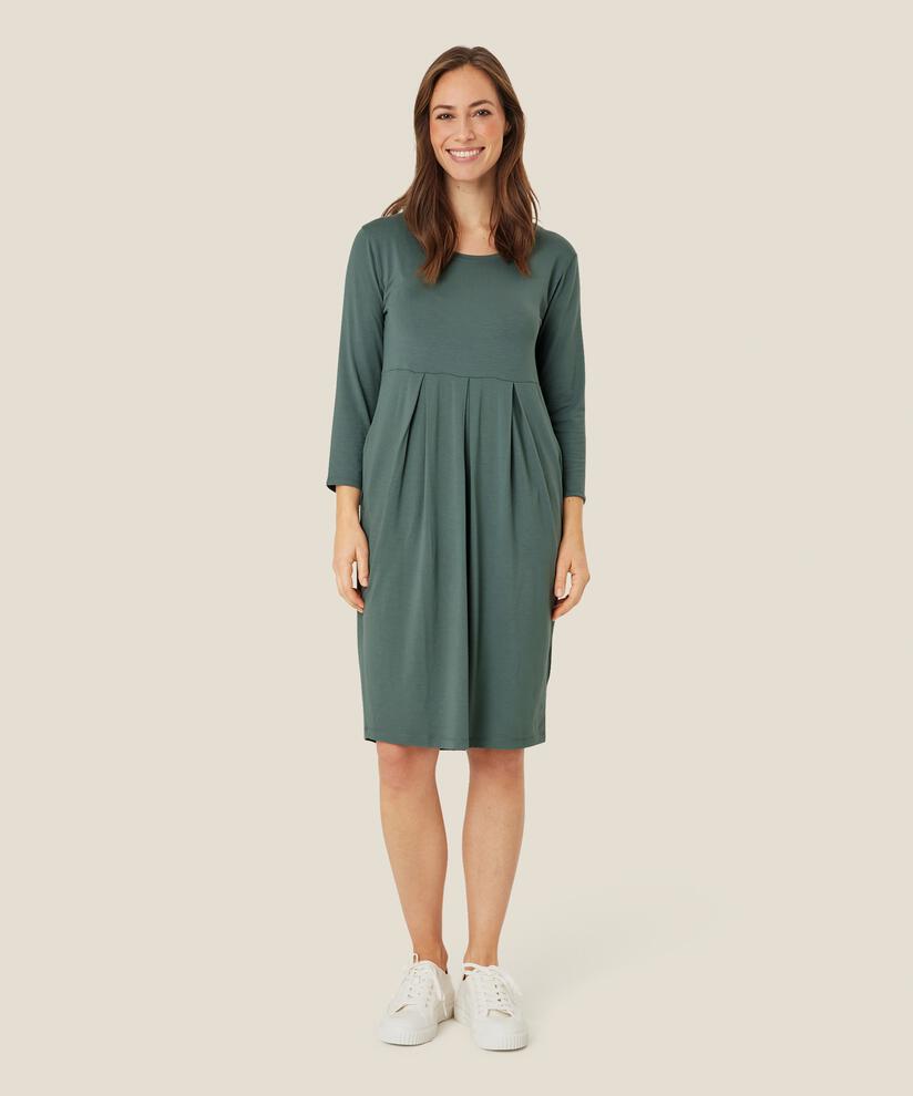 robe tulipe en jersey , Balsam Green