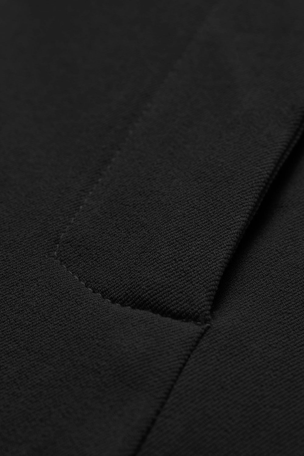 pantalon en coton &eacute;pais avec poches fendues, Black