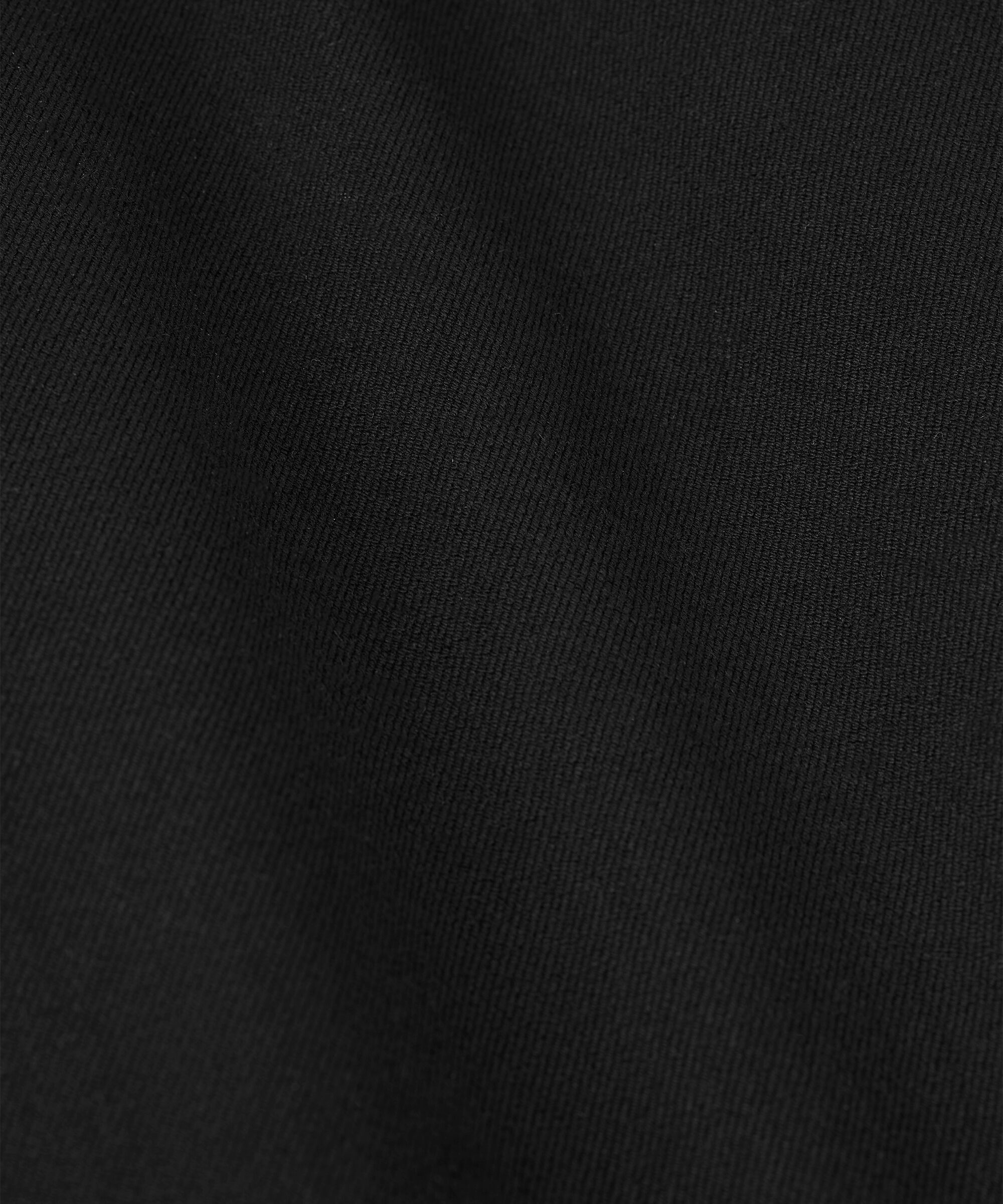 pantalon en coton épais avec poches fendues, Black