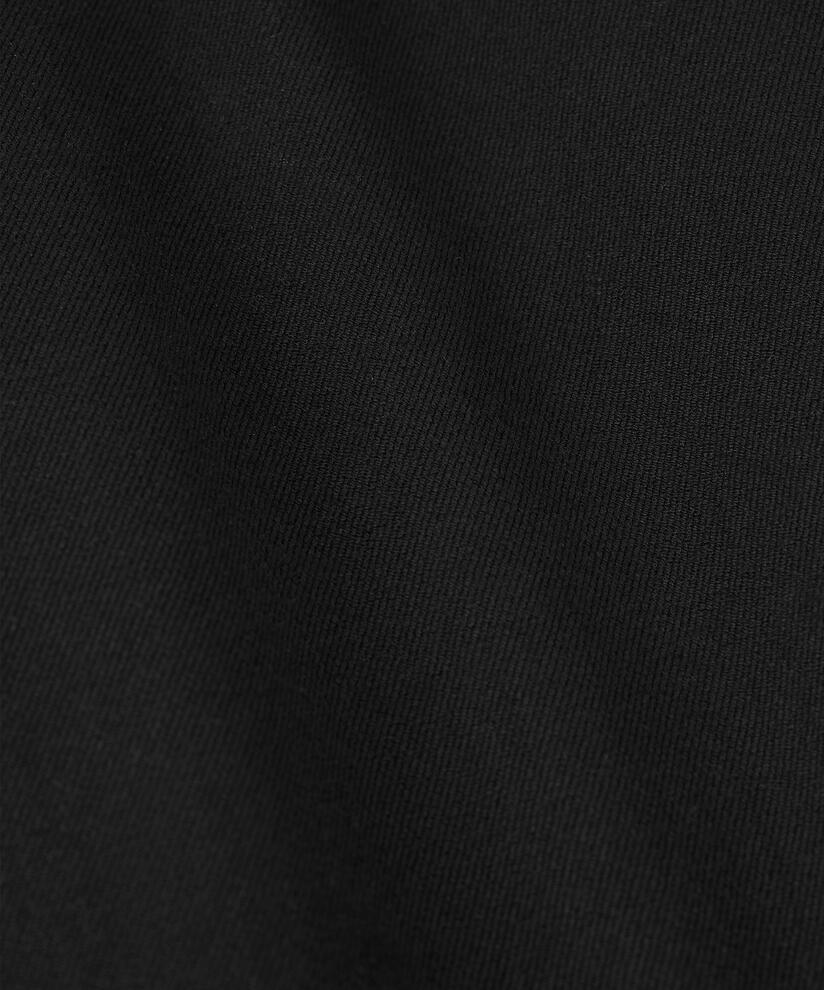 pantalon en coton épais avec poches fendues, Black