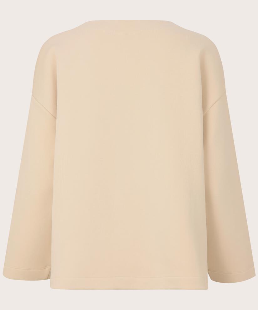 Sweat-shirt Doux Avec Impimé, Fog