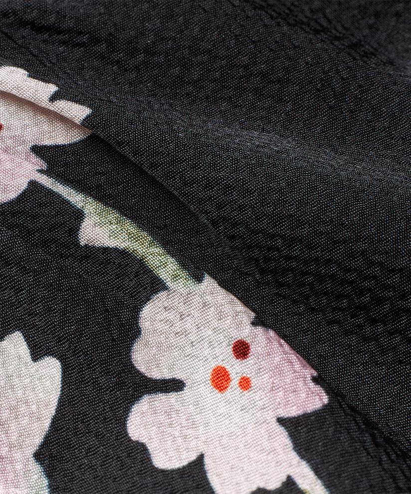 robe en viscose fleurie avec col en V, Pink Lady