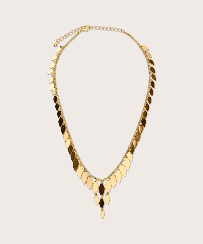 collier sculptural plaqué or, Gold