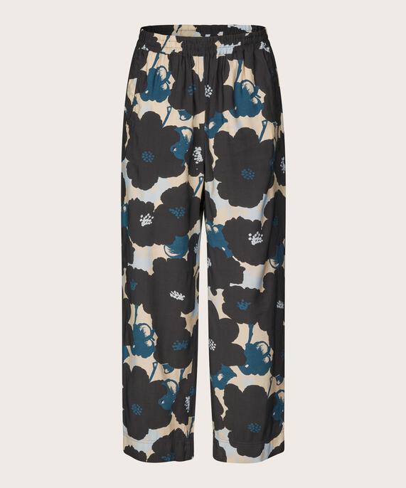 pantalon en viscose imprimé avec taille élastiquée, Moonlit Ocean
