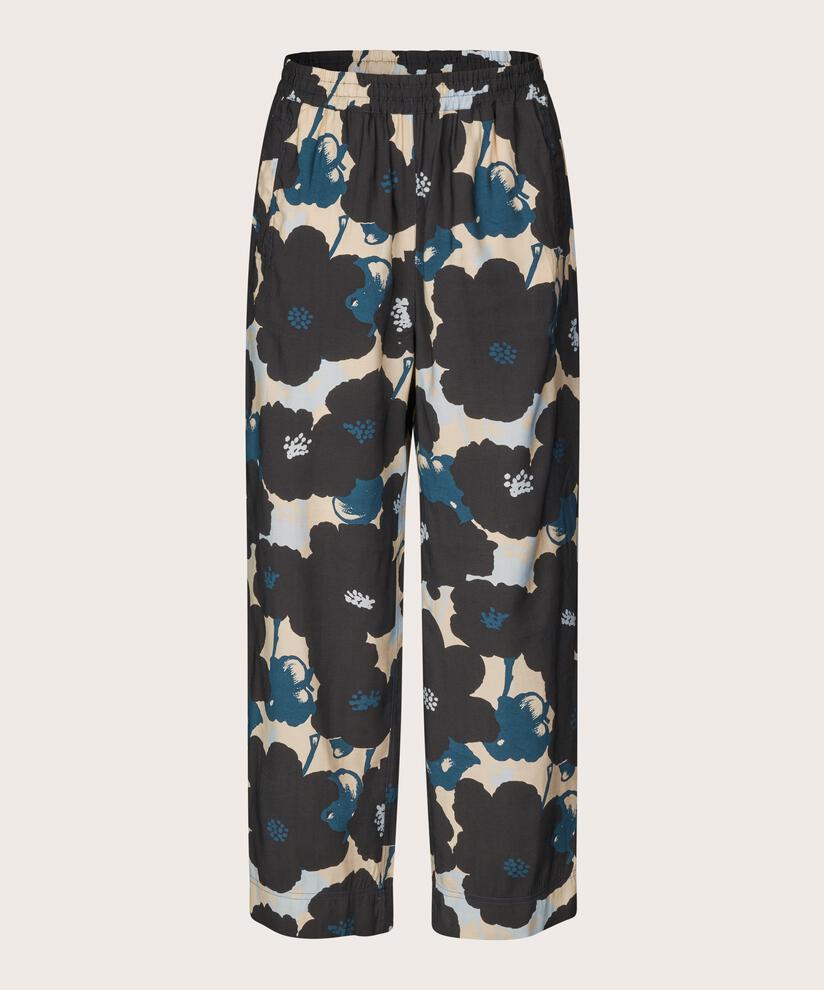 pantalon en viscose imprimé avec taille élastiquée, Moonlit Ocean