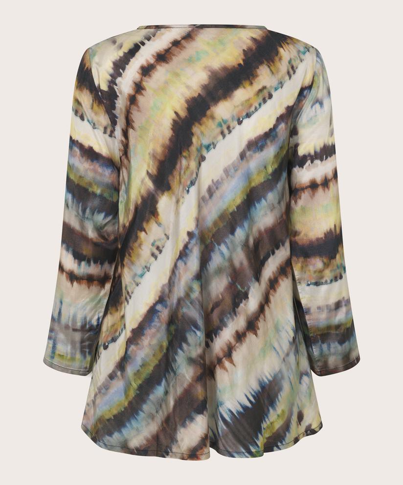 blouse en viscose à col rond, Misty Rose