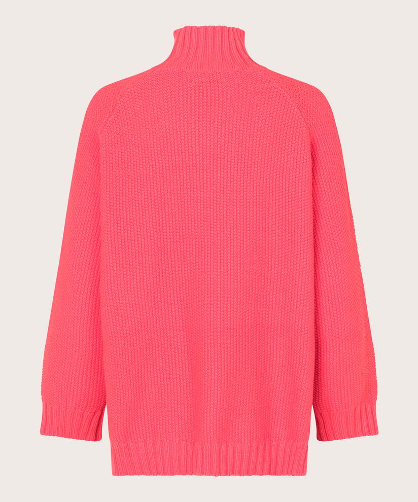 pull à col roulé en coton mélangé, Calypso Coral