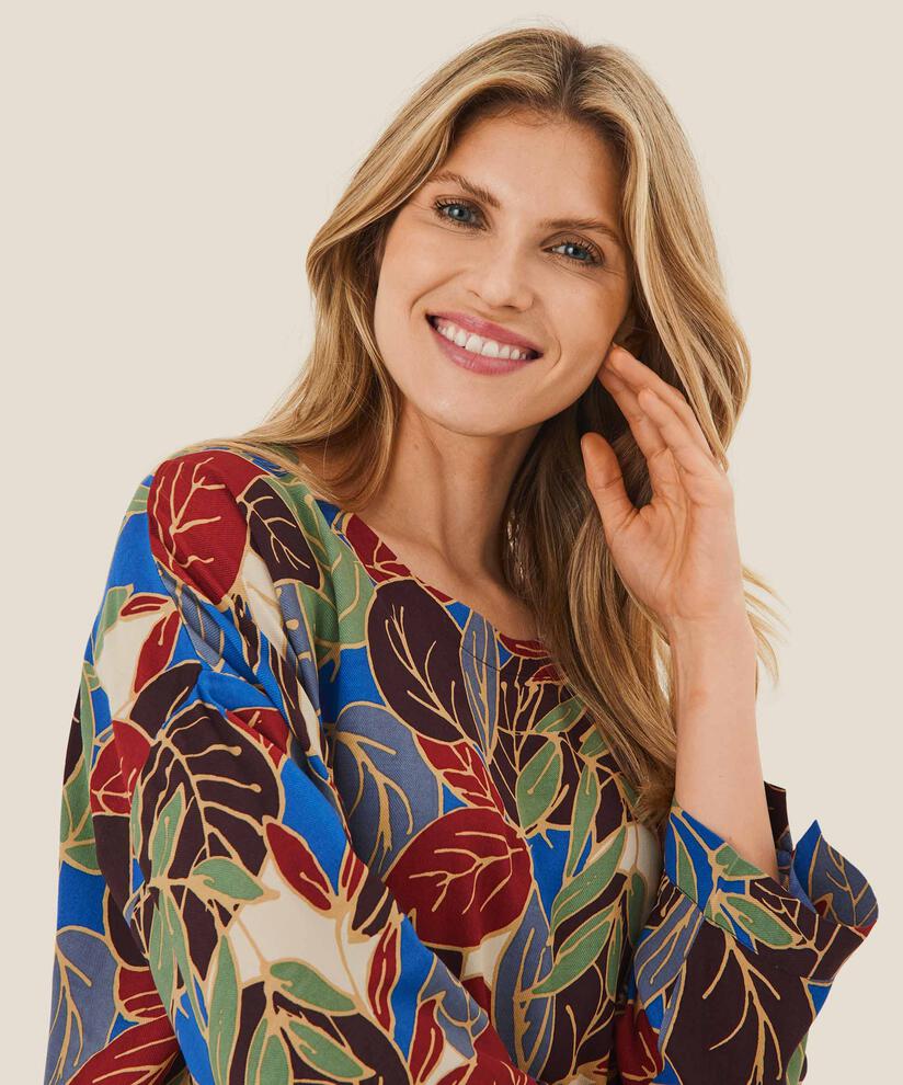 Blouse en viscose à manches 3/4, Surf the web
