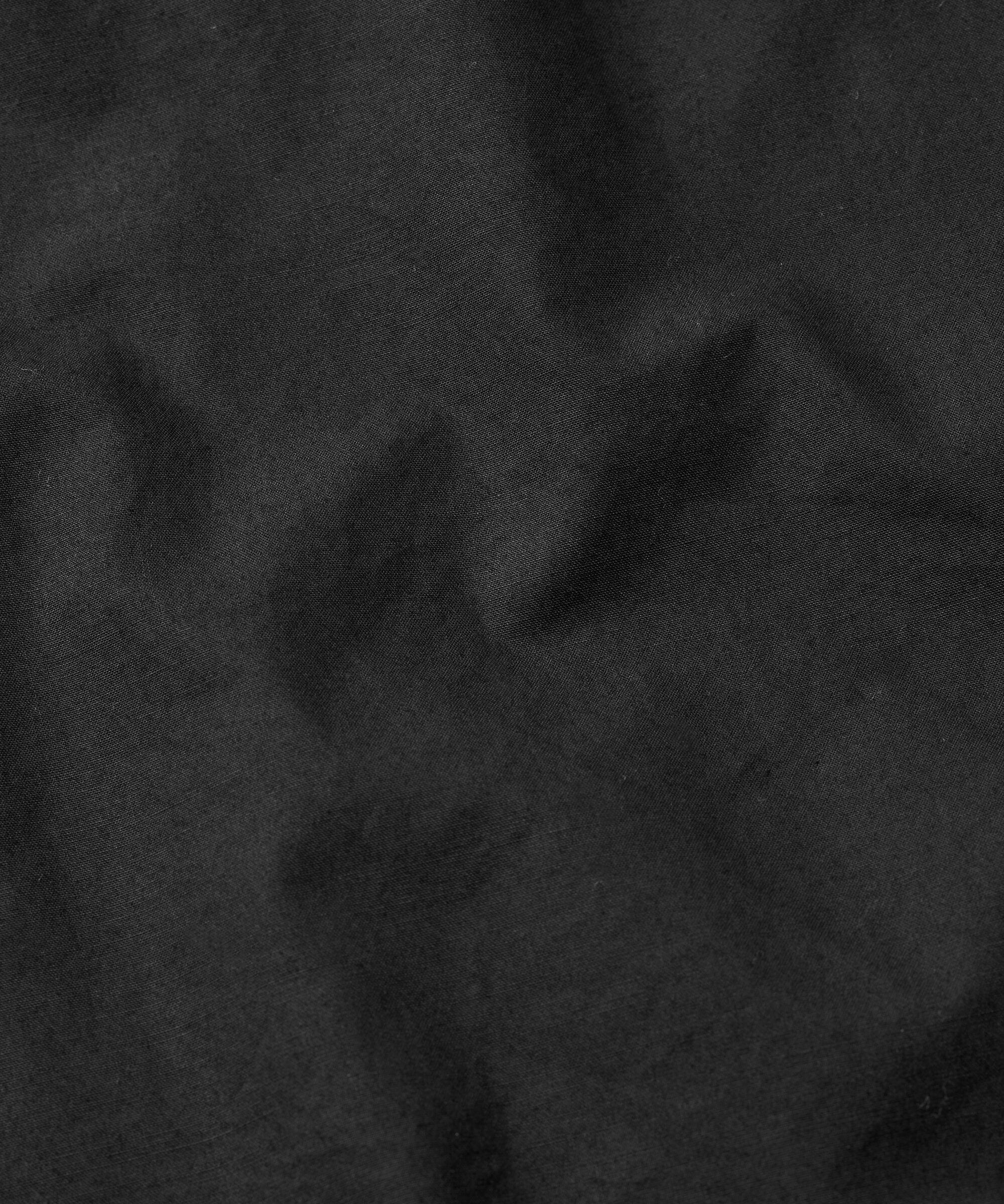 Chemise En Coton À Manches 3/4, Black