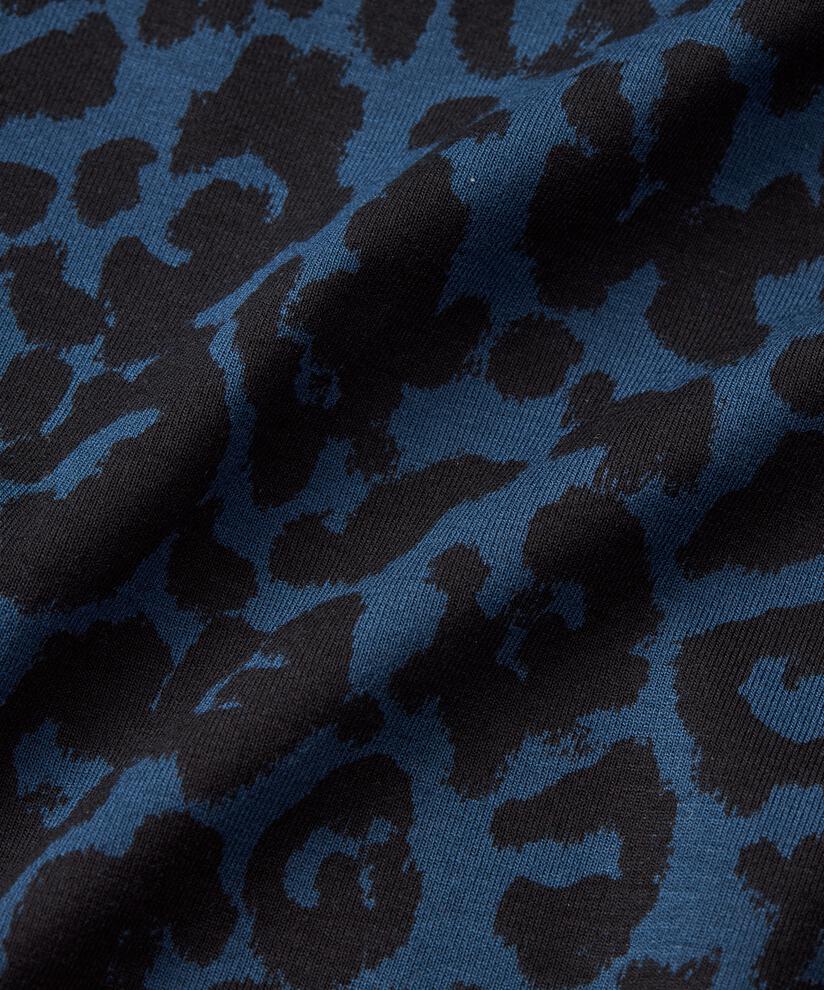 Robe tulipe à col roulé et poches fendues, Moonlit Ocean