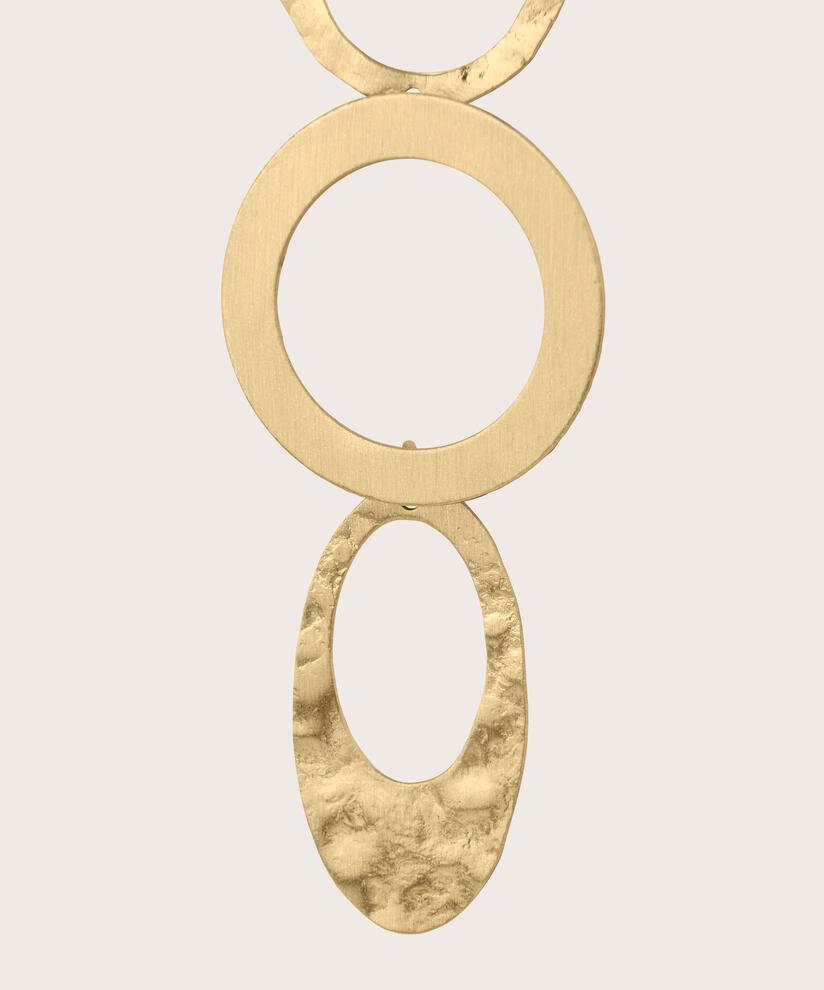 boucles d'oreilles sculpturales plaquées or, Gold
