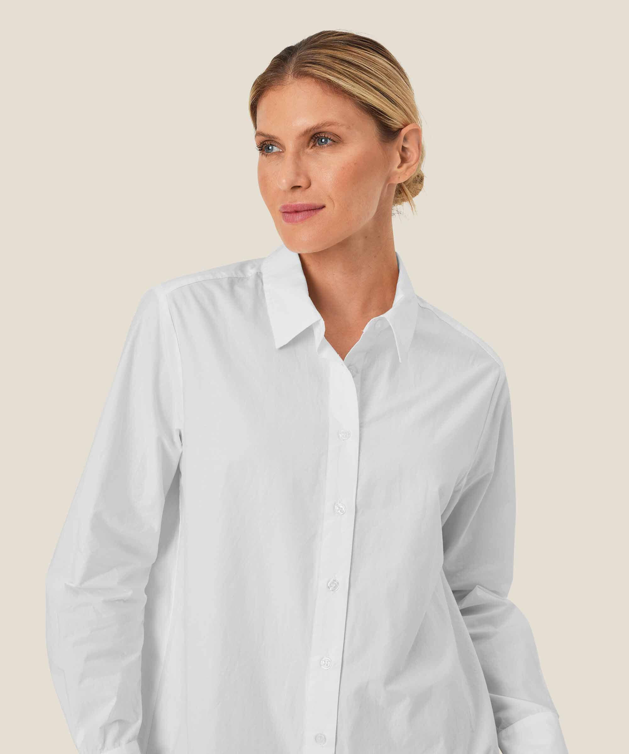 Chemise Boutonnée En Coton, White