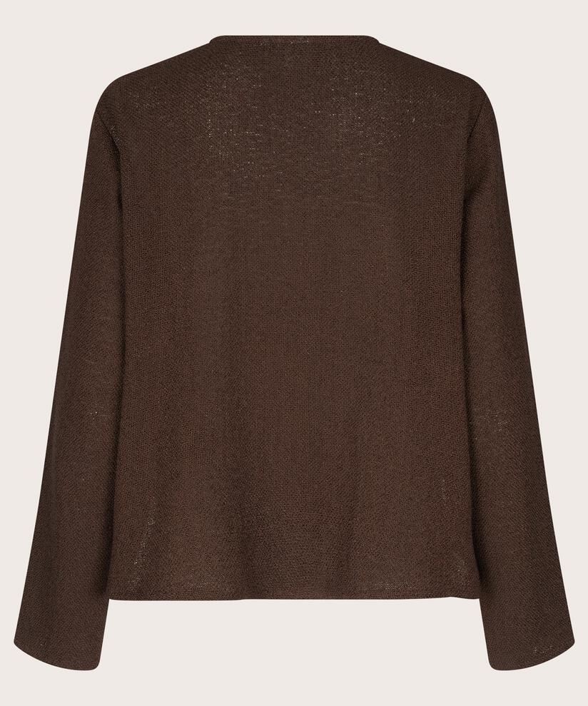 Veste Courte En Bouclé, Coffee Bean