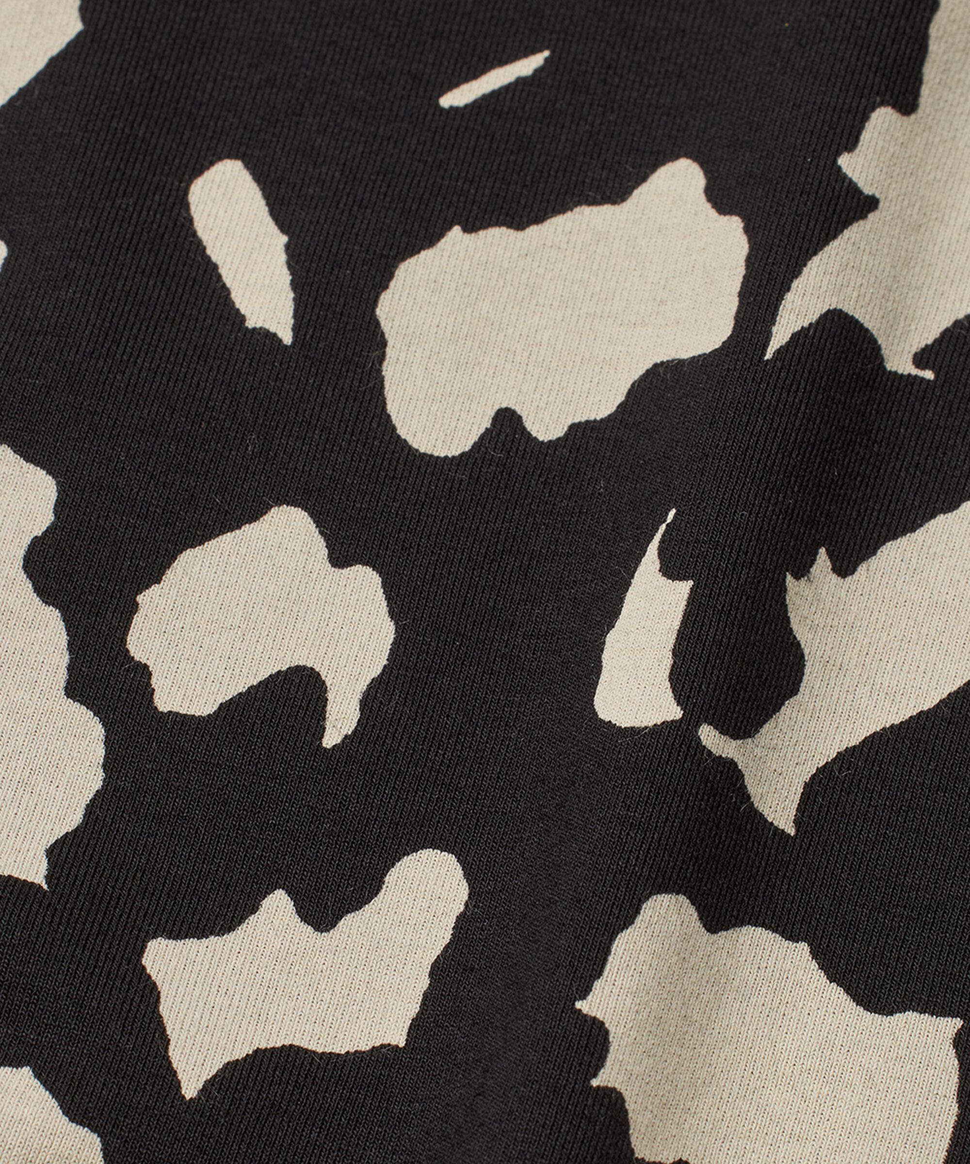 T-shirt Imprimé À Col Rond, Black