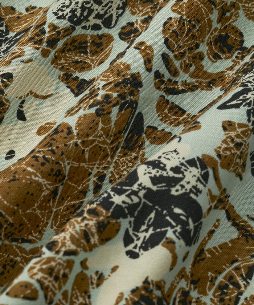 tunique en viscose à motifs et manches mi-longues, Bok Choy