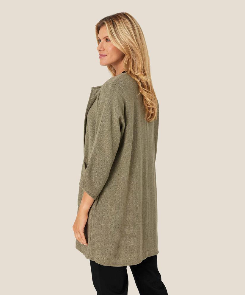 Veste Longue En Bouclé, Vetiver