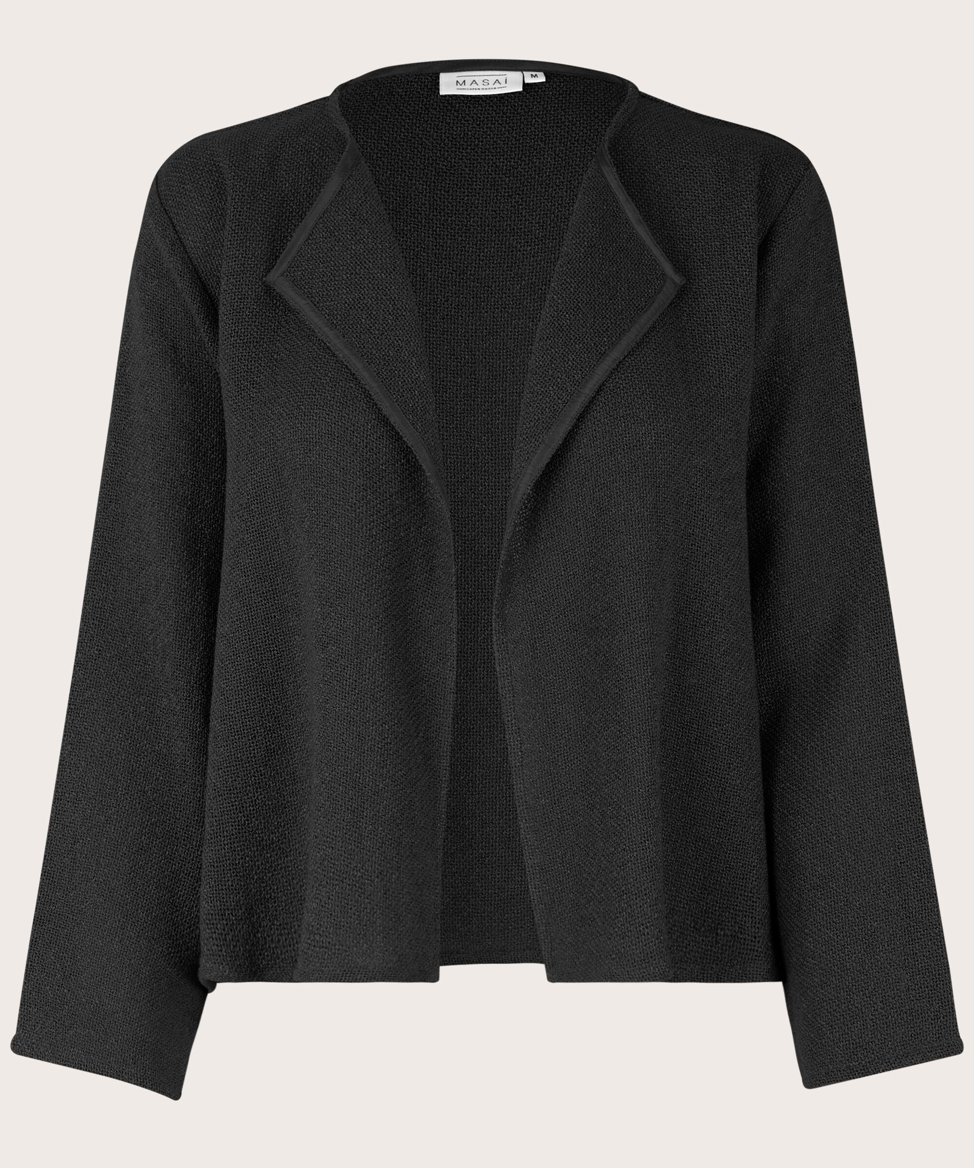 Veste Courte En Bouclé, Black