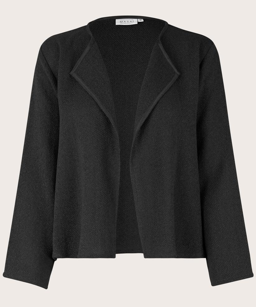 Veste Courte En Bouclé, Black
