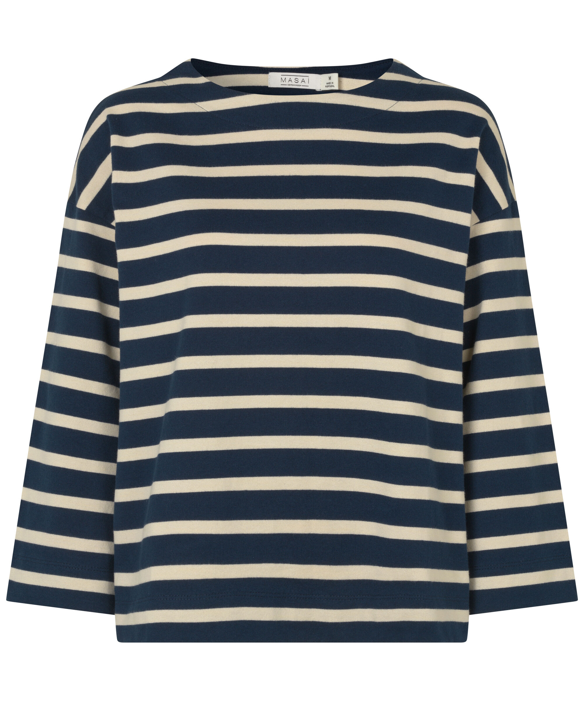 Top En Jersey Ray&eacute; &Agrave; Col Rond, Navy Blazer