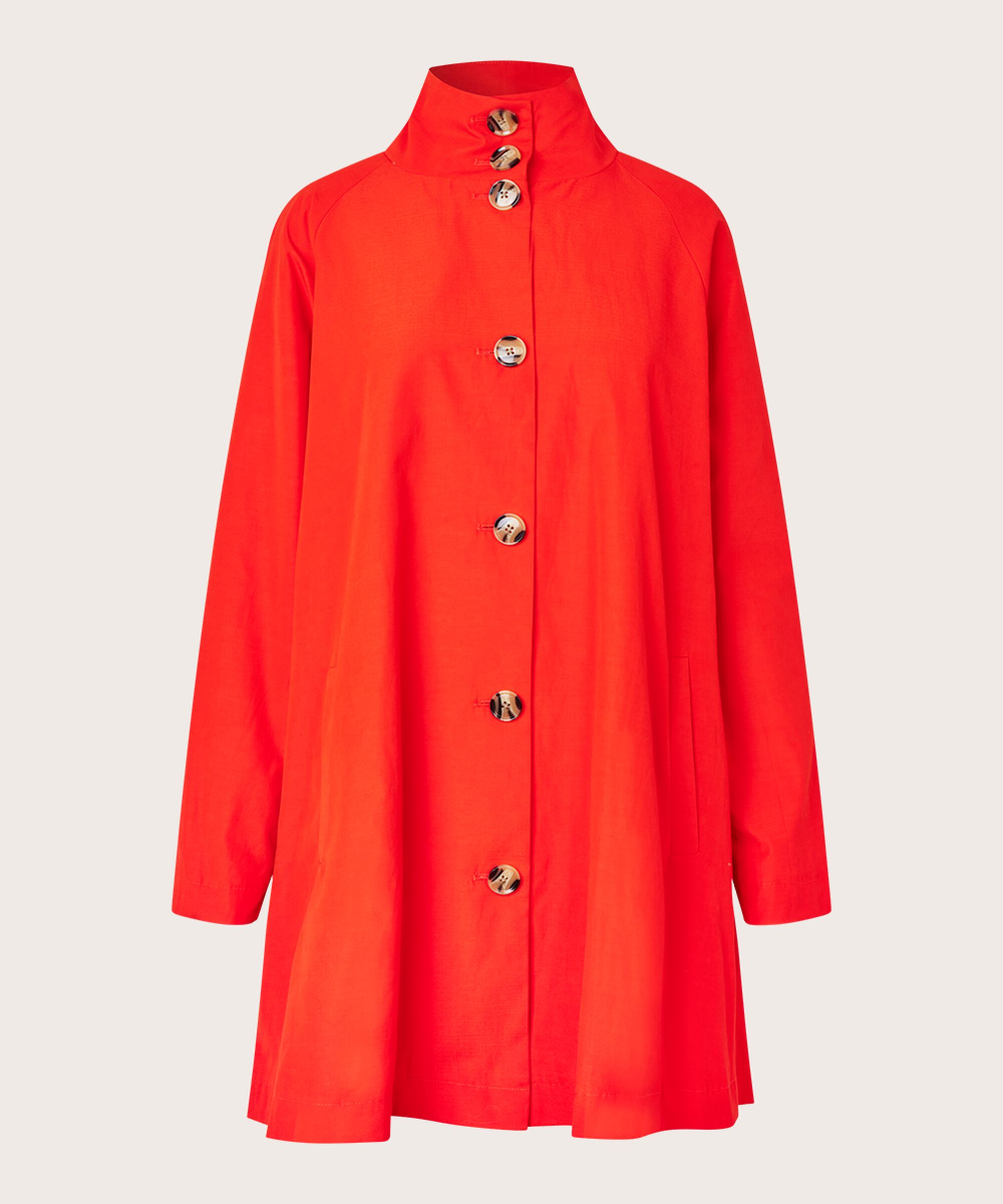 manteau avec boutons et col montant, Poinciana