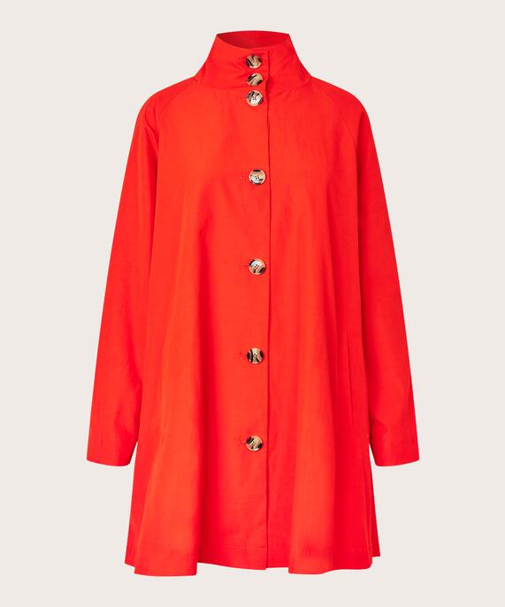 manteau avec boutons et col montant, Poinciana
