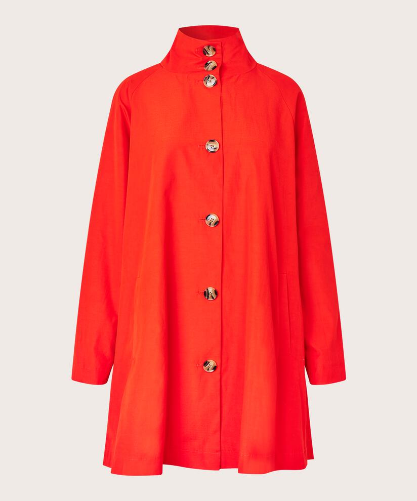 manteau avec boutons et col montant, Poinciana