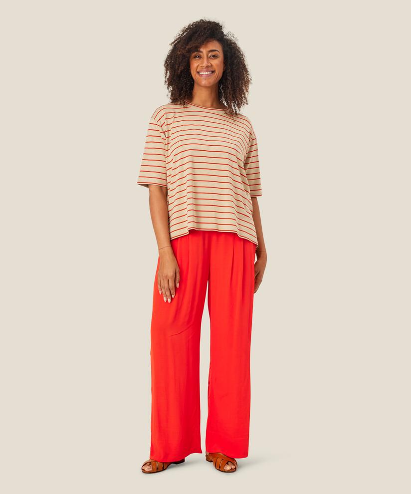 pantalon en viscose avec élastique au dos, Poinciana