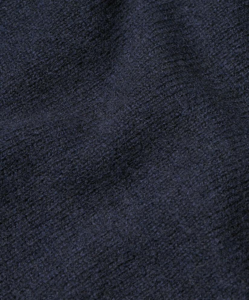 pull en laine oversize à col rond, Mood Indigo