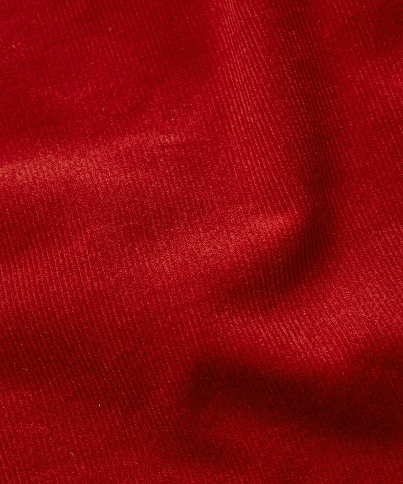 veste chemise en velours avec col, Red Dahlia