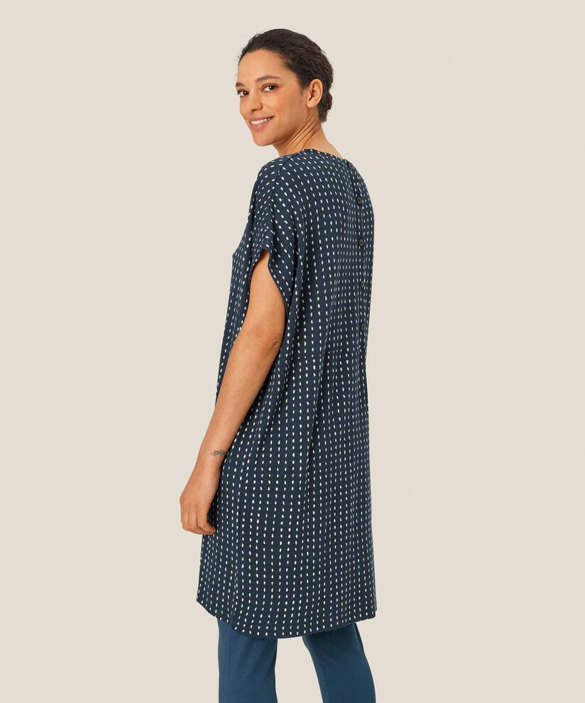tunique en jersey avec détail boutonné dans le dos, Mood Indigo