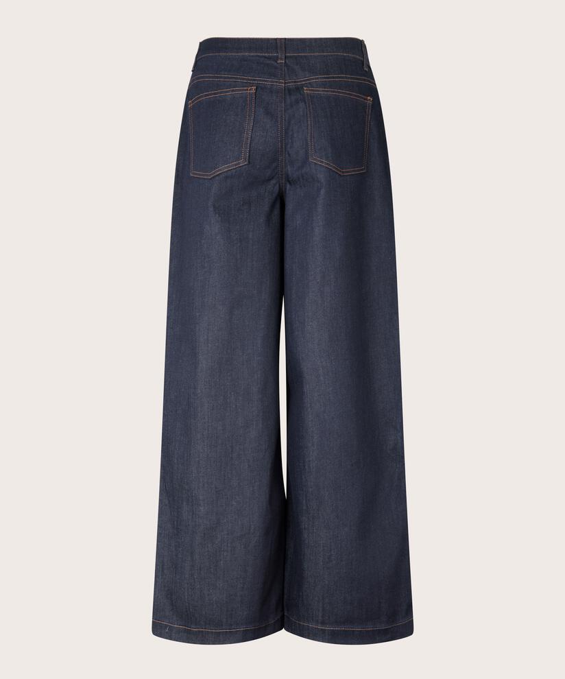 jeans avec stretch et largeur dans les jambes, Dark Denim