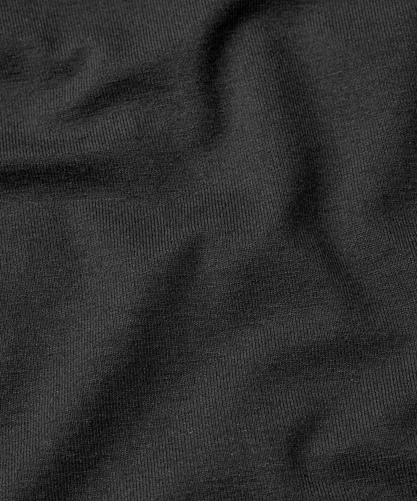 robe en jersey avec plis sur le devant et poches fendues, Black