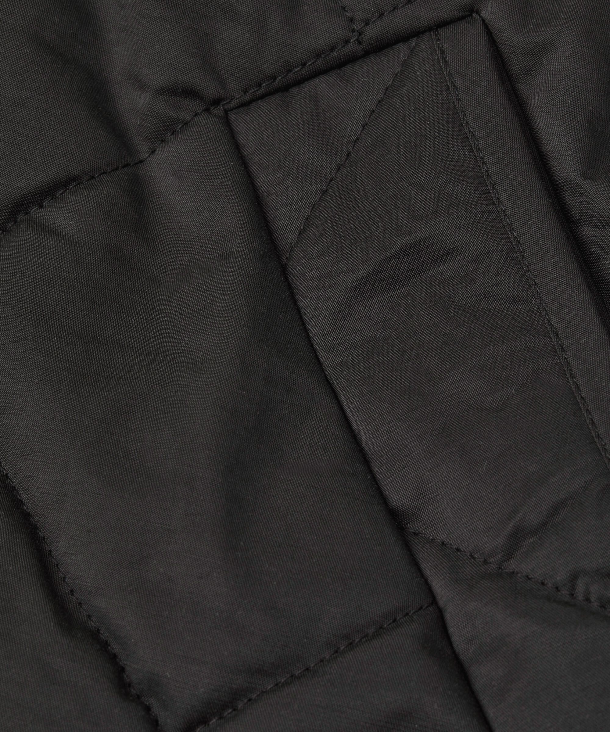 manteau matelassé à capuche, Black