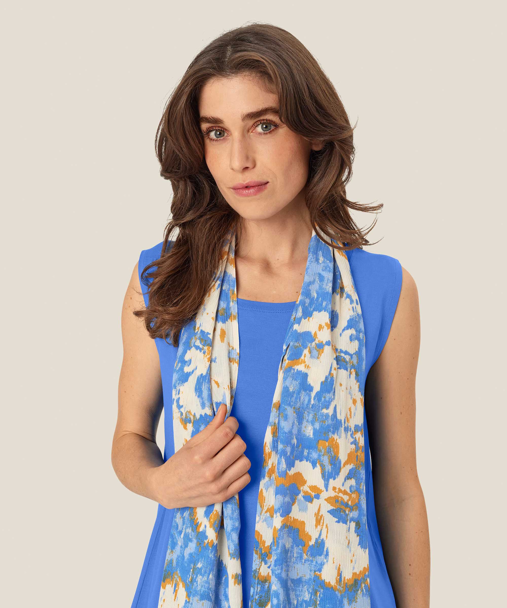 Écharpe En Viscose Imprimée, Nebulas Blue