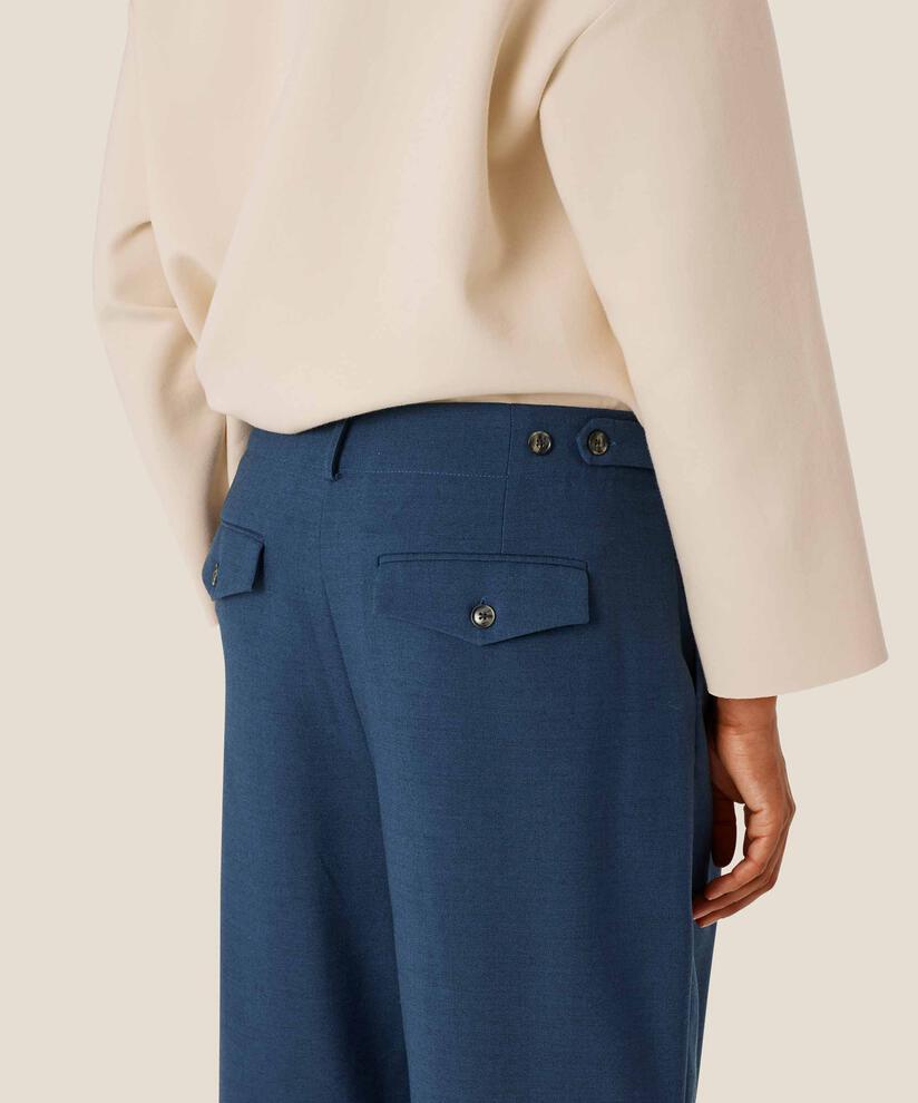 pantalon avec taille fixe et détails de boutons, Moonlit Ocean
