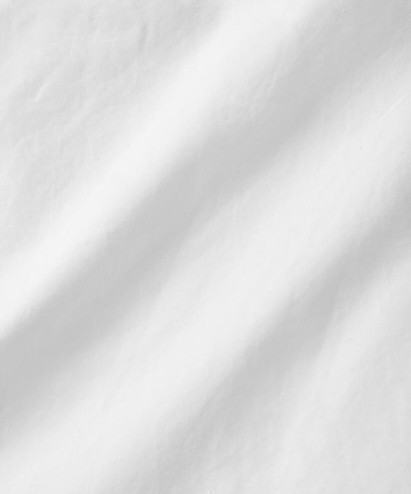 chemise en coton avec dos plus long, White