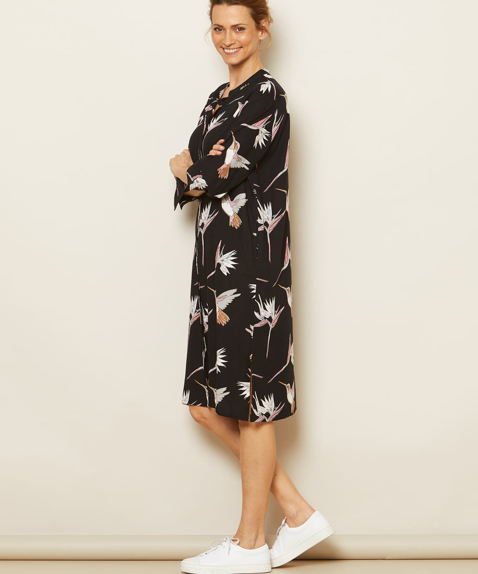 NIMES DRESS, Ash rose