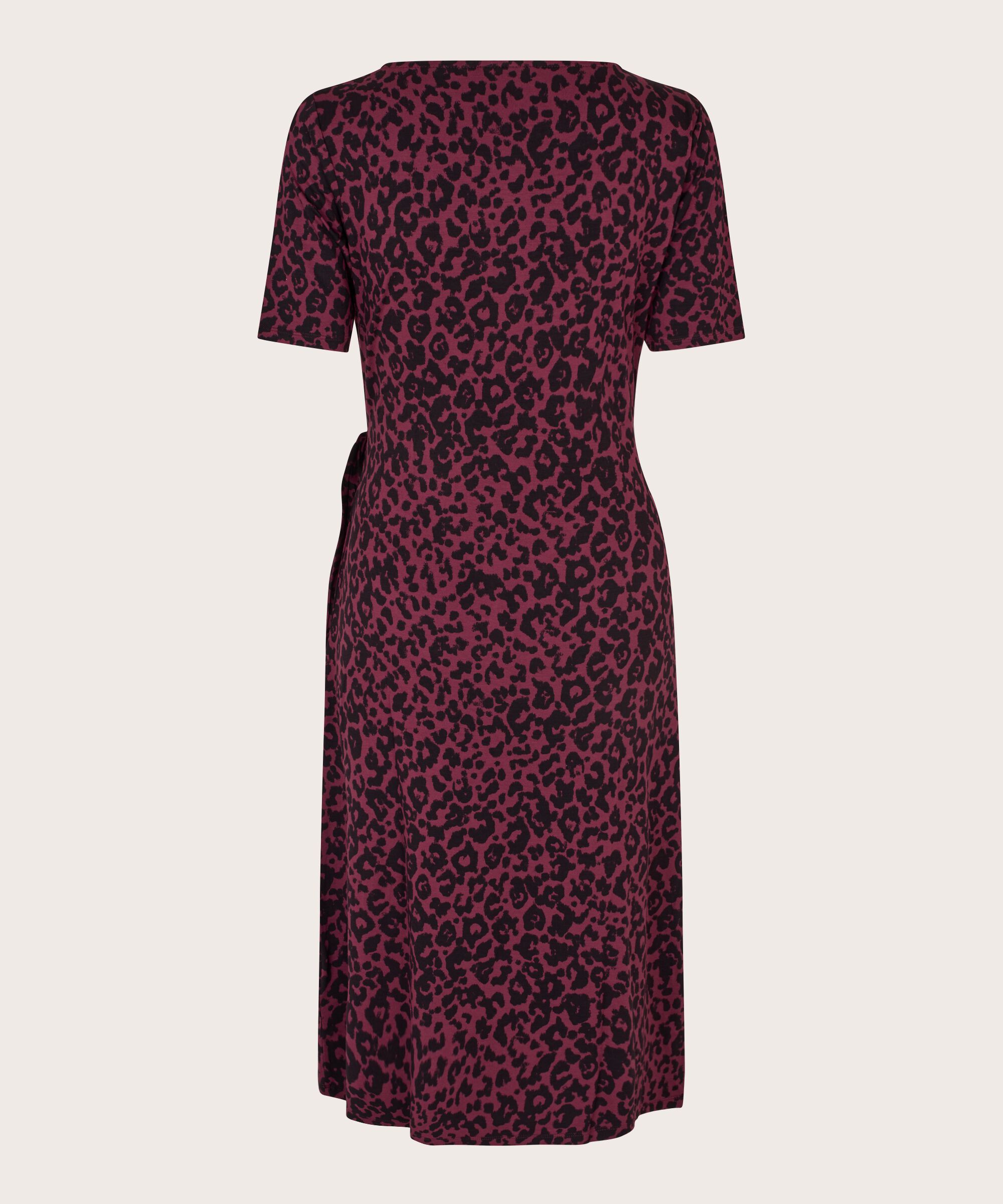 robe en jersey imprimé effet cache-cœur, Tawny Port