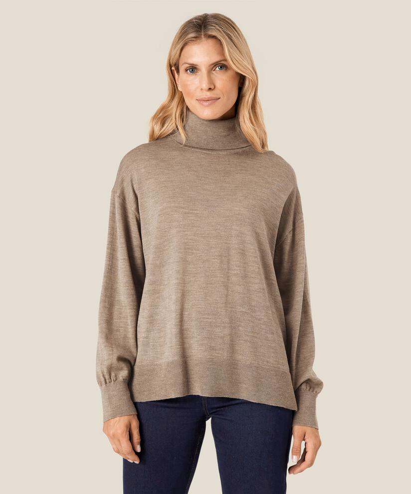 Feather Jumper, Tobacco Brown