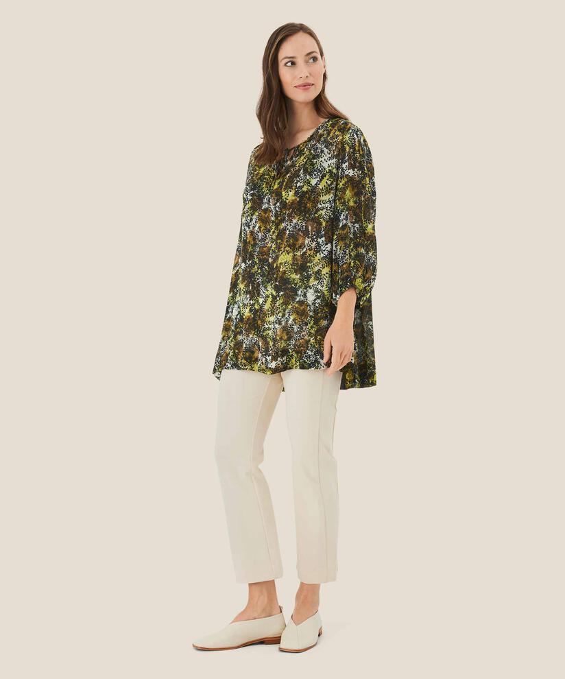 TUNIQUE EN VISCOSE À NOUER DANS LE COU, Green Sheen
