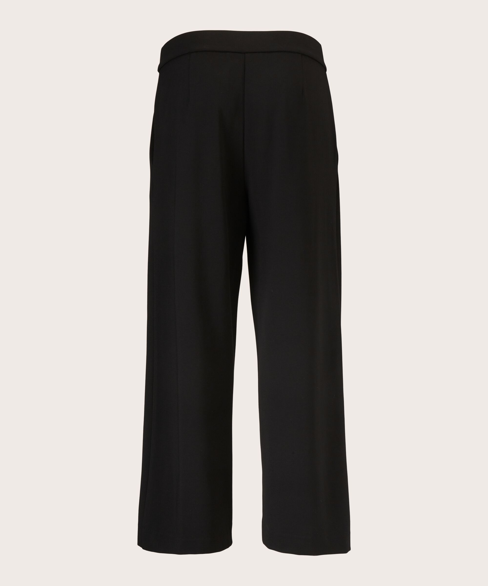 Pantalon En Jersey Épais Avec Poches, Black