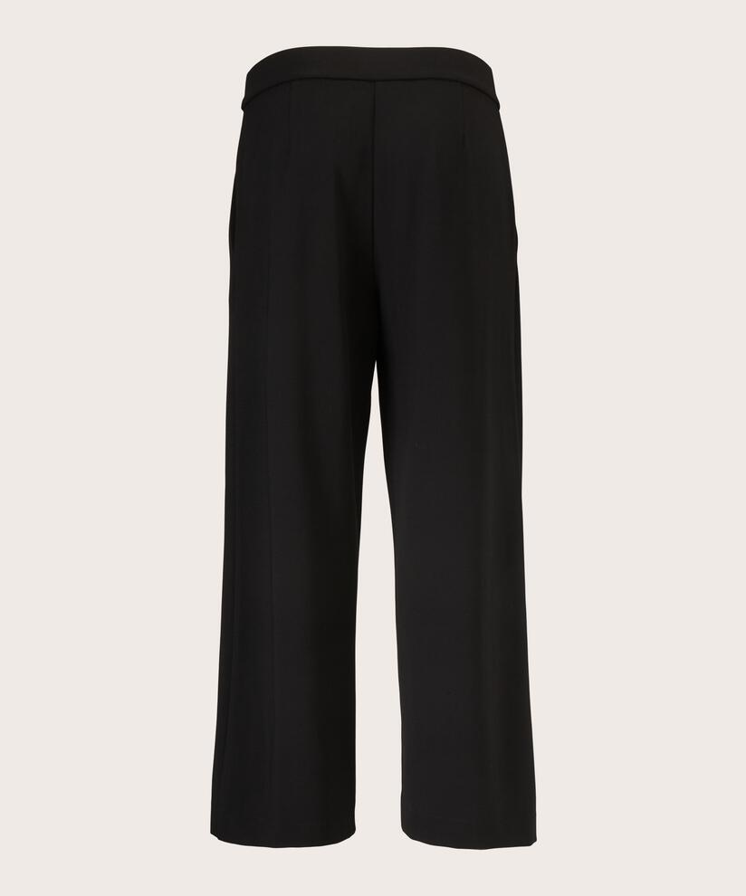 Pantalon En Jersey Épais Avec Poches, Black