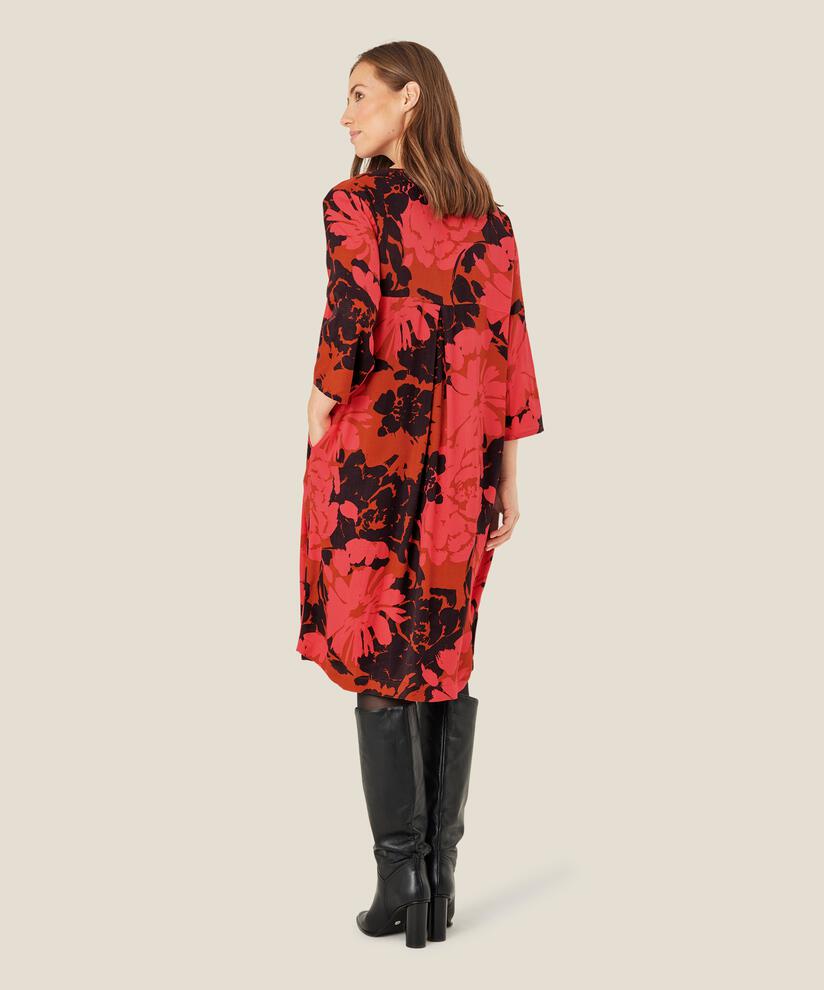 robe fleurie en viscose avec col en V, Picante