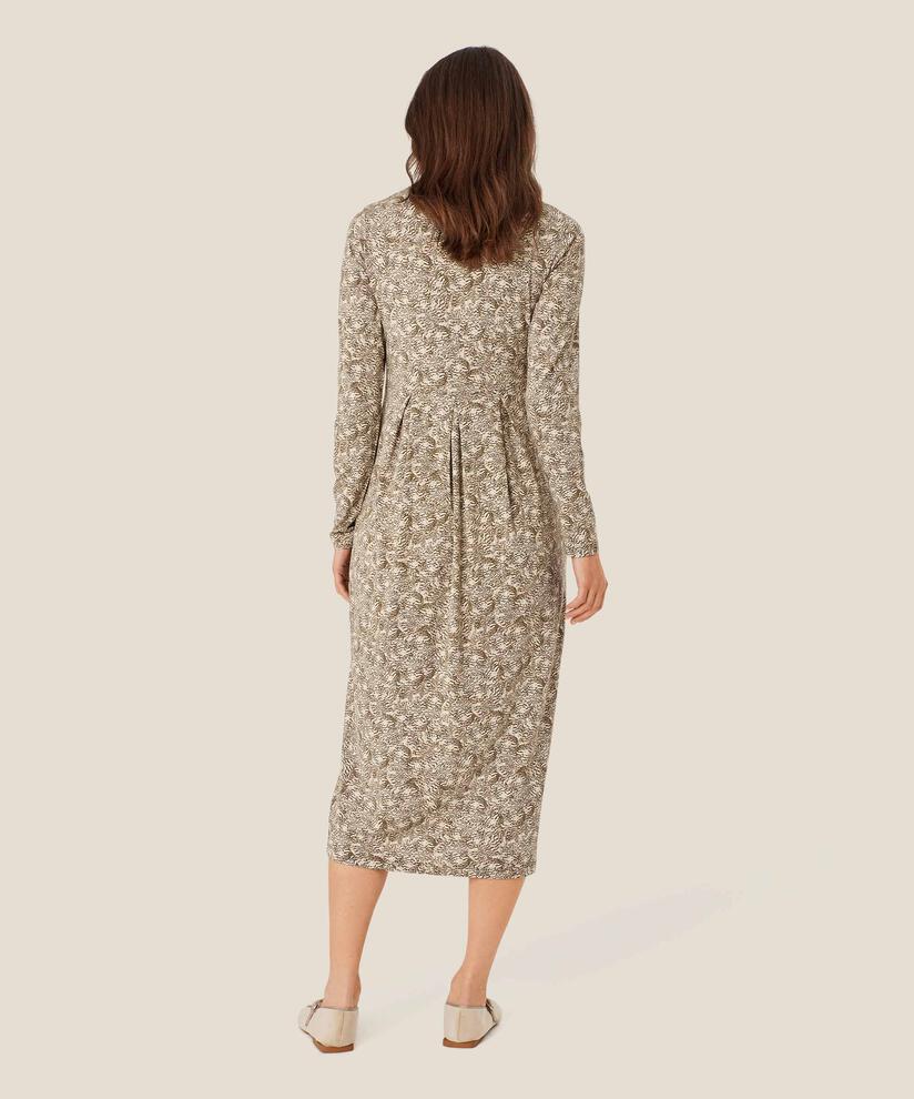 robe tulipe avec boutons au col et poches fendues, Sea Turtle